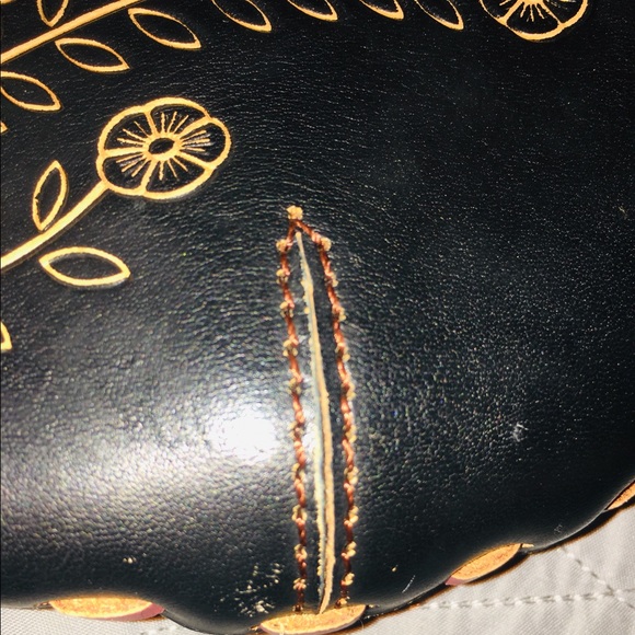 RARE Hand Stitched Roxy Vintage EUC Leather Purse - Picture 5 of 15